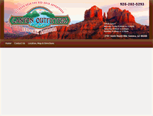Tablet Screenshot of canyonoutfitterssedona.com